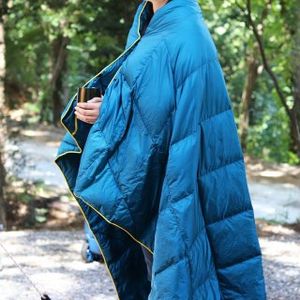 덕다운 블랭킷 - 피콕블루