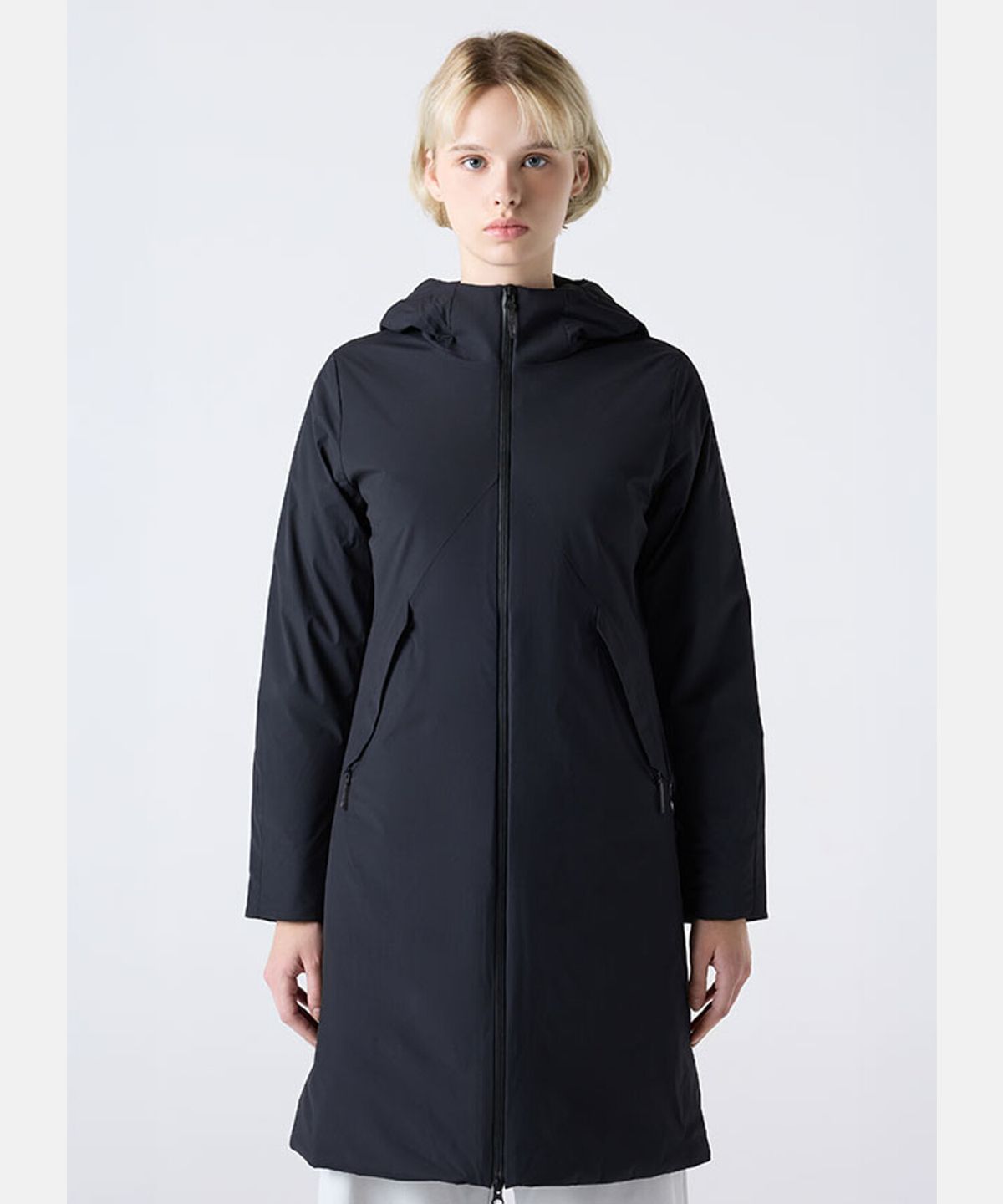 데상트(DESCENTE) 우먼스 듀얼리스 롱 패딩 자켓 블랙(SQ322DPD91)
