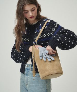 포레나 버킷 숄더 스웨이드 올리브