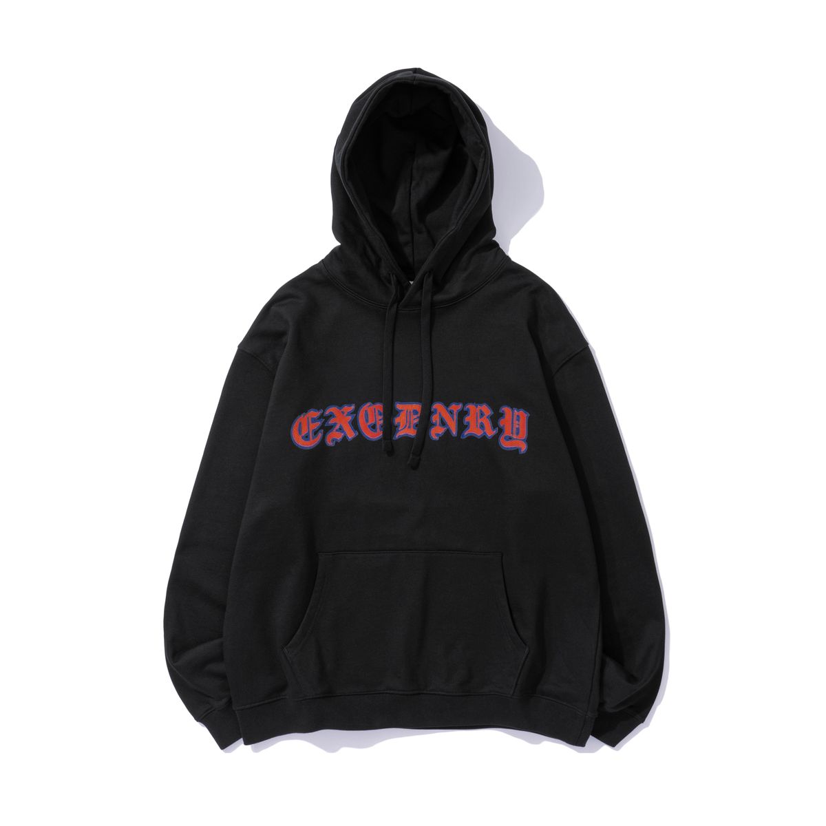 엑스트라오디너리(EXTRAORDINARY) BLACKLETTER II HOODIE BLACK