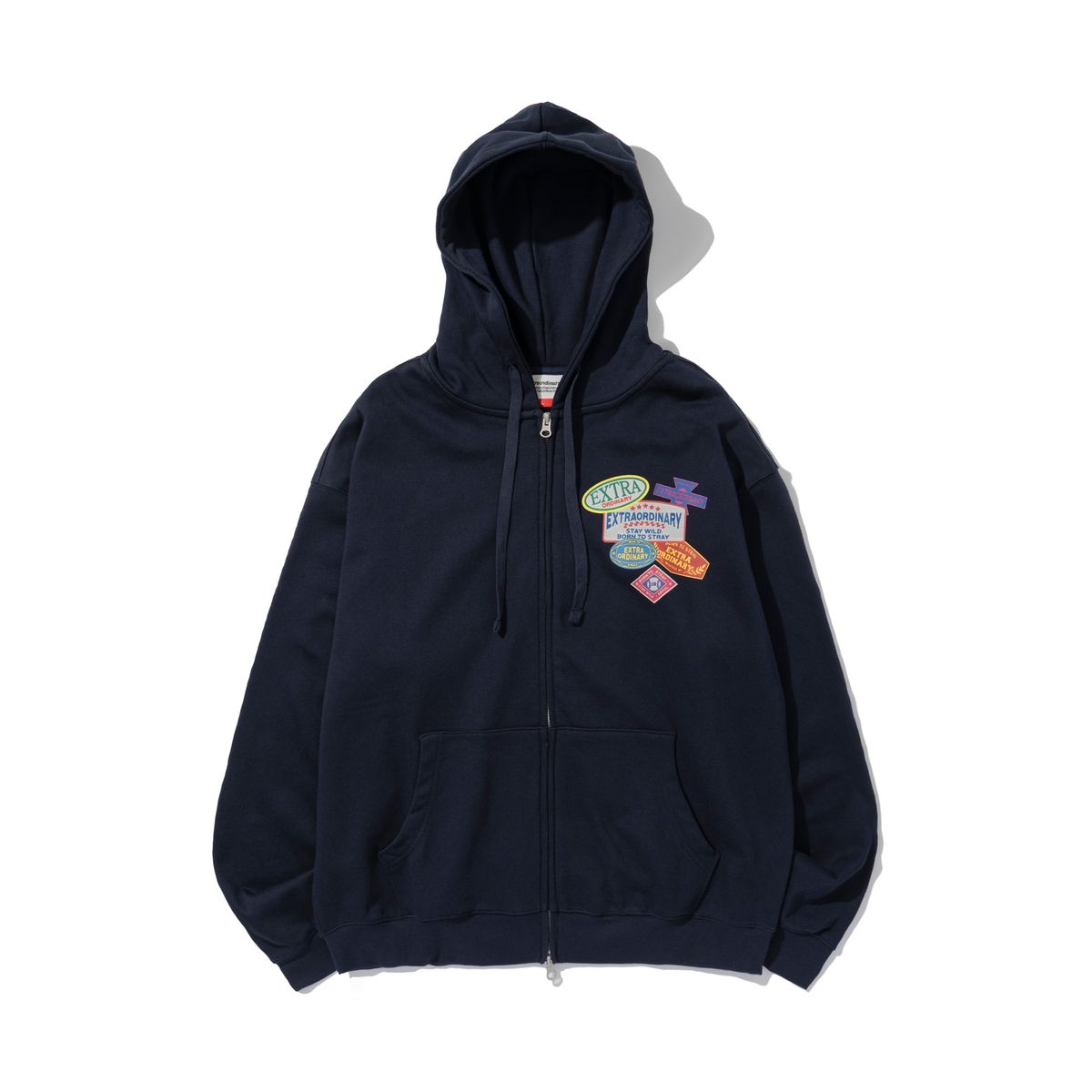 엑스트라오디너리(EXTRAORDINARY) EXODNRY WAPEN HOOD ZIP UP NAVY