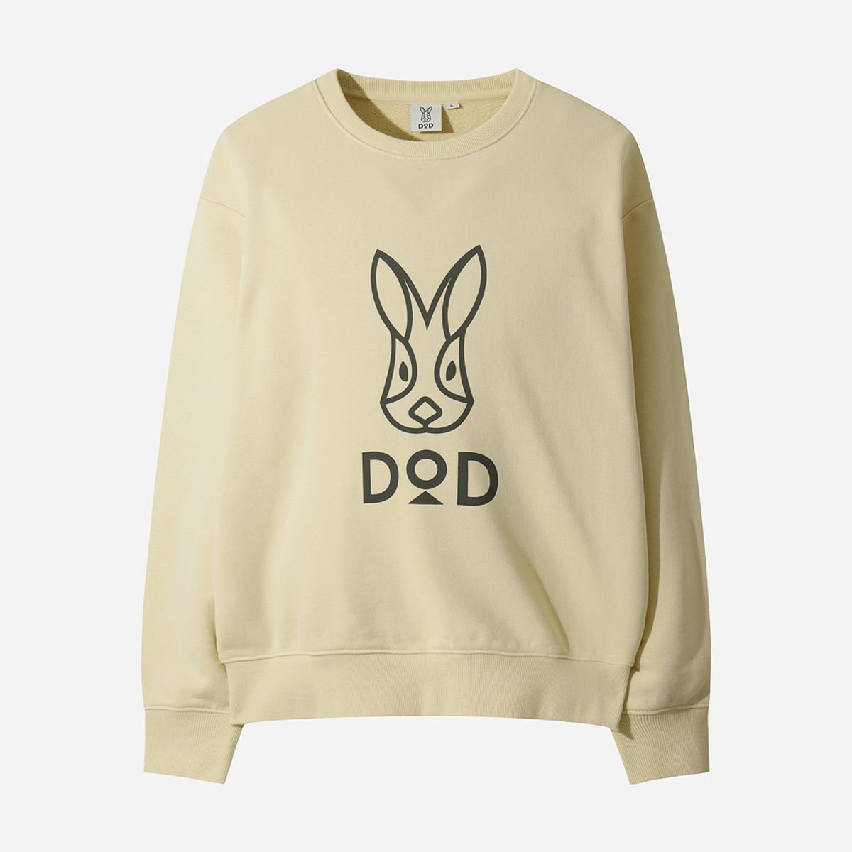 디오디(DOD) 에센셜 로고 맨투맨(BEIGE)