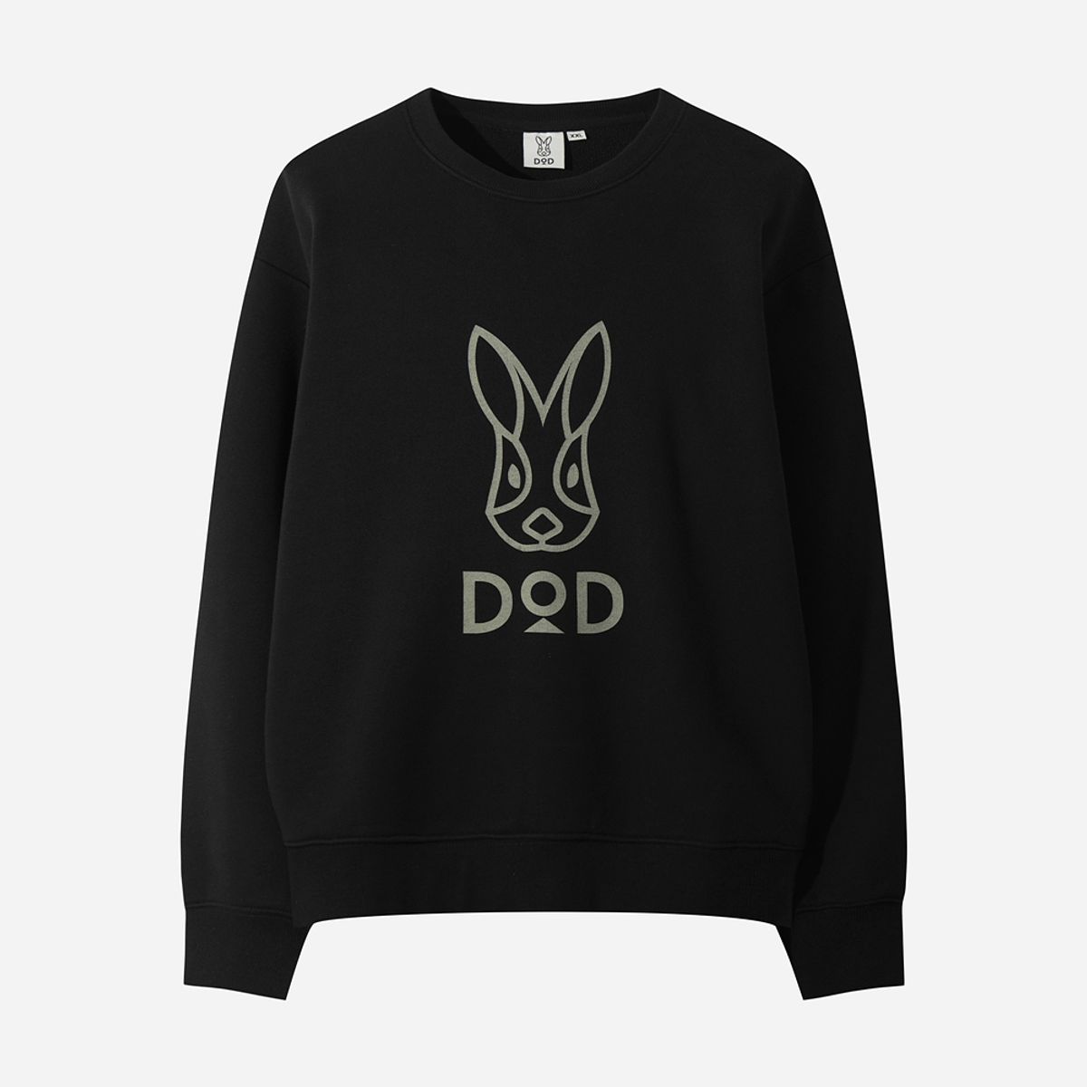 디오디(DOD) 에센셜 로고 맨투맨(BLACK)