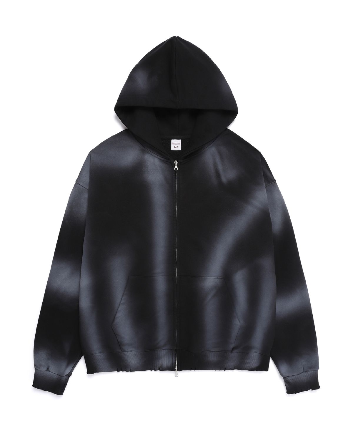 피마다지윈(PIMADAZIWIN) Aurora Hood Zip-Up_[Black]