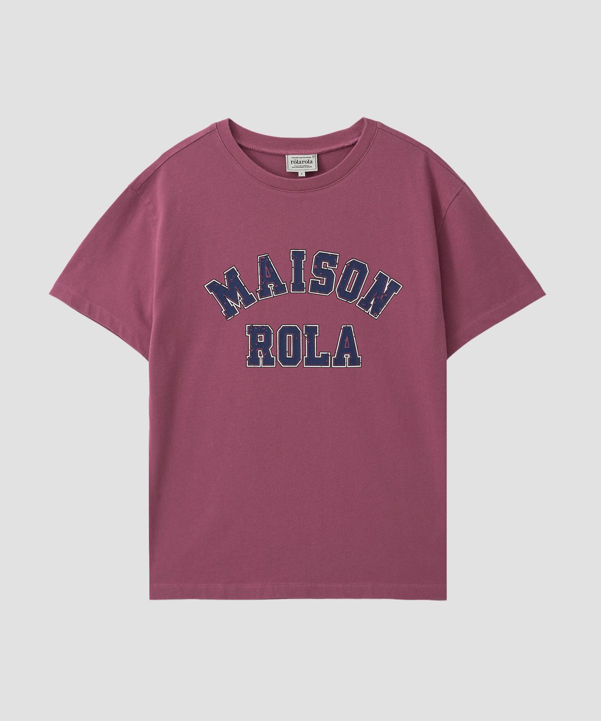 로라로라(ROLAROLA) MAISON DE ROLA PIGMENT T-SHIRT DEEP PINK