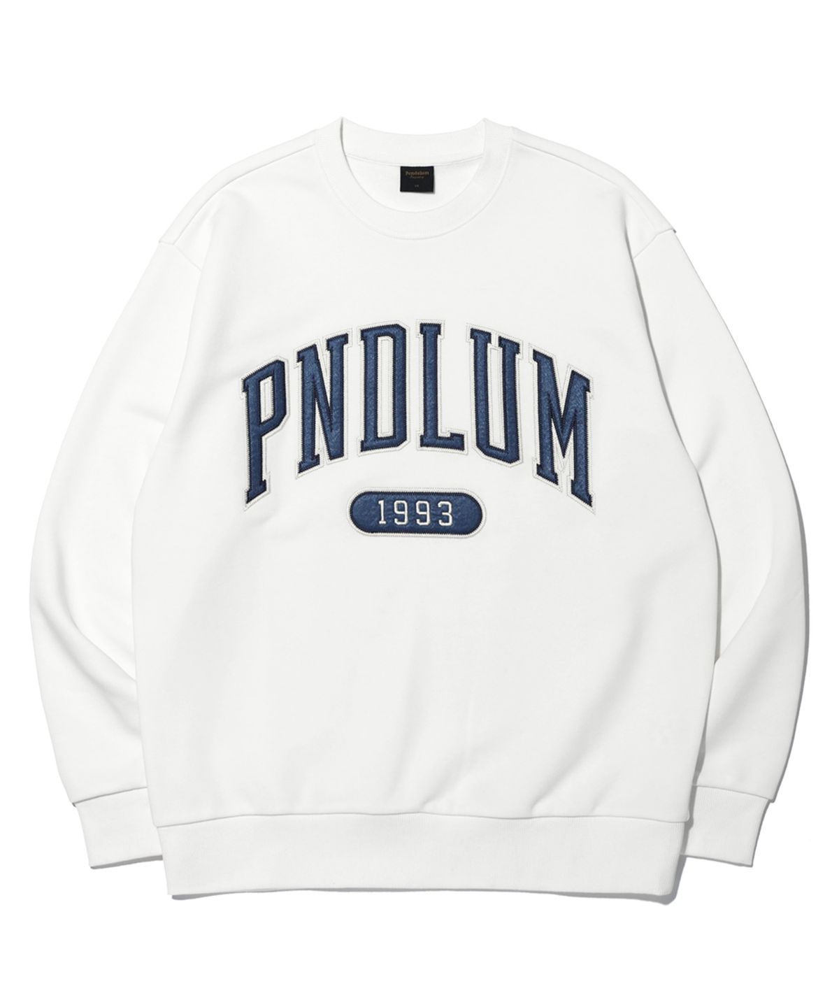 펜듈럼(PENDULUM) 아치 로고 아플리케 맨투맨 LP8TU743_OFF WHITE