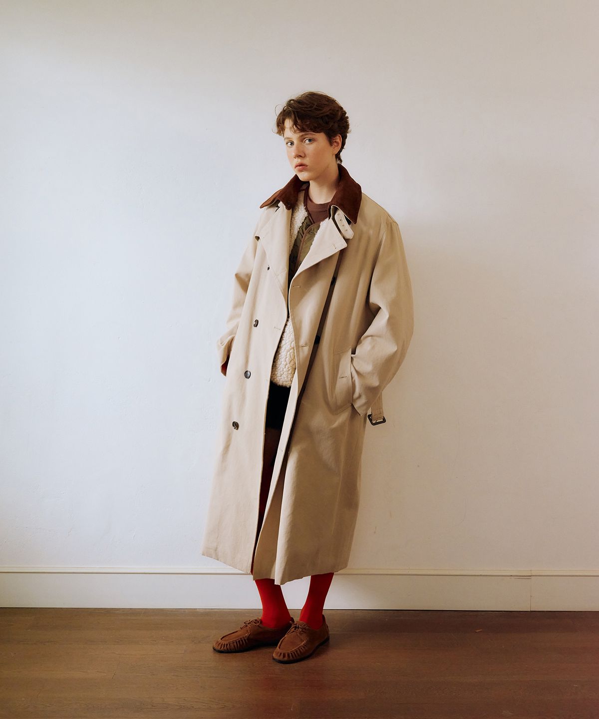 그린버터(GREENBUTTER) Dual Season Heritage Trench (Beige)