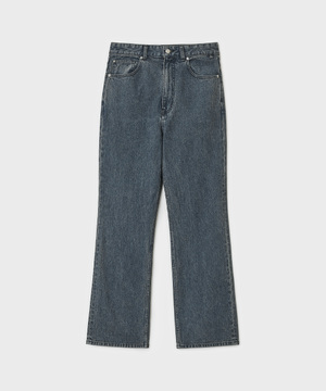 트루 스트레이트 데님 팬츠 - 웨일 인디고