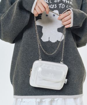 미니 체인 크로스백 IVORY