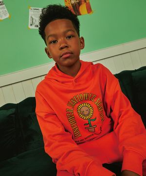 선플라워 후디_오렌지