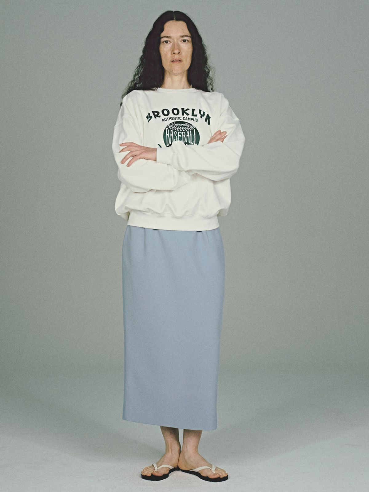 시엔느(SIENNE) Numero Skirt (Blue)