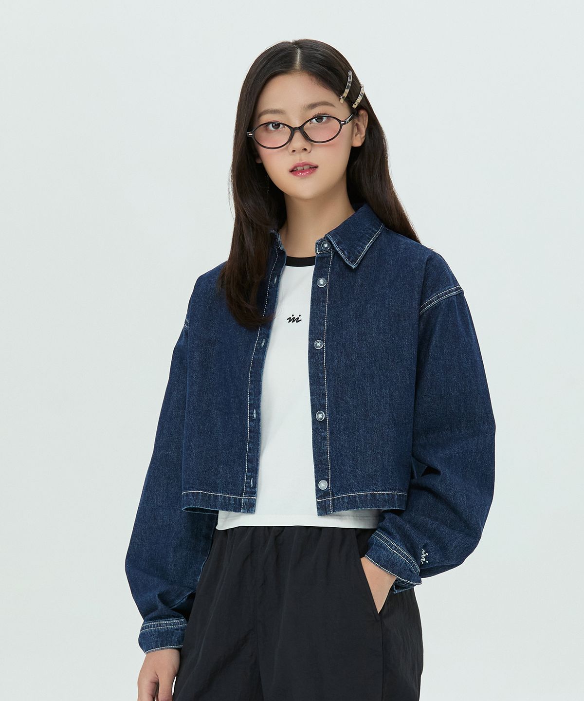 아이엠아이(IAMI) KL60672 주니어 데님 셔켓