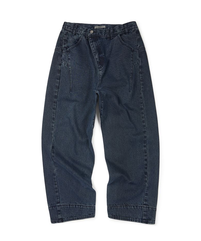 ENGINEERED DENIM PANTS (DARK BLUE)