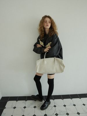 마를로우 보스턴 백 _ 퓨어 아이보리