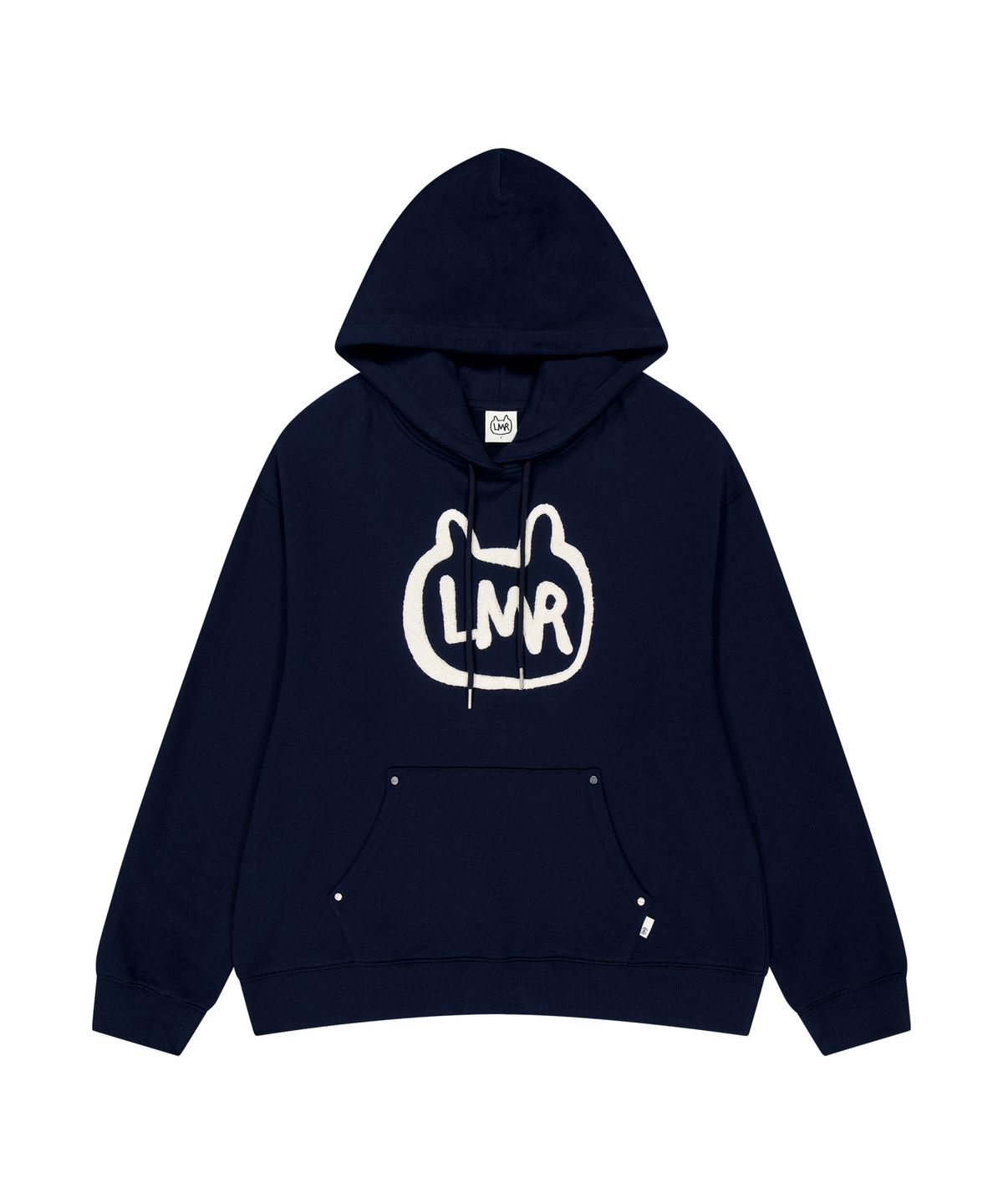 엘엠알(LMR) 부클 심볼 로고 포인트 후드 NAVY