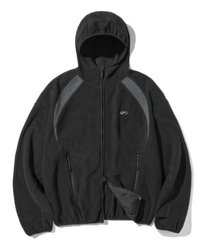 클라우드 플리스 자켓-블랙
