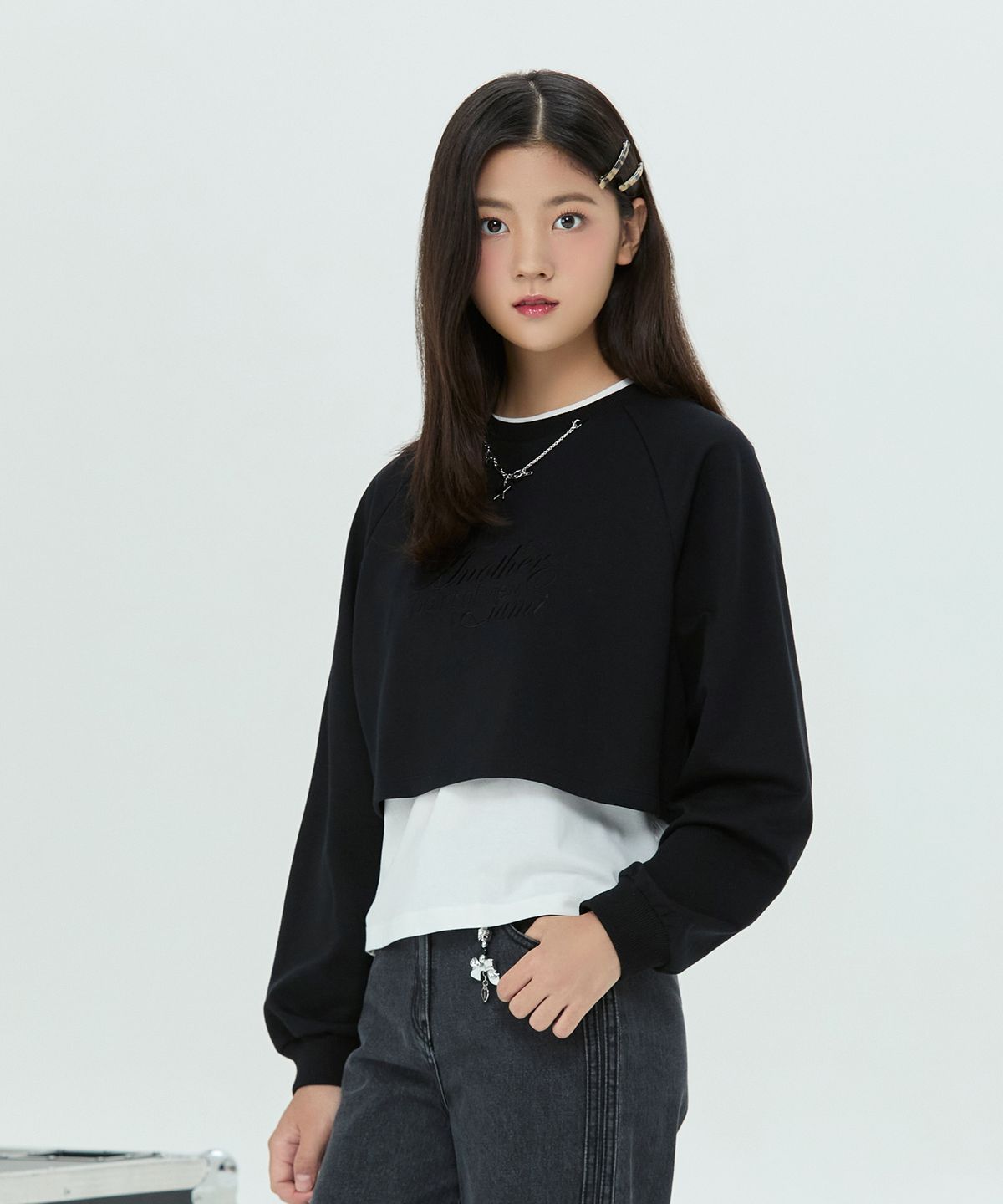 아이엠아이(IAMI) KL65379 주니어 목걸이 레이어드 맨투맨