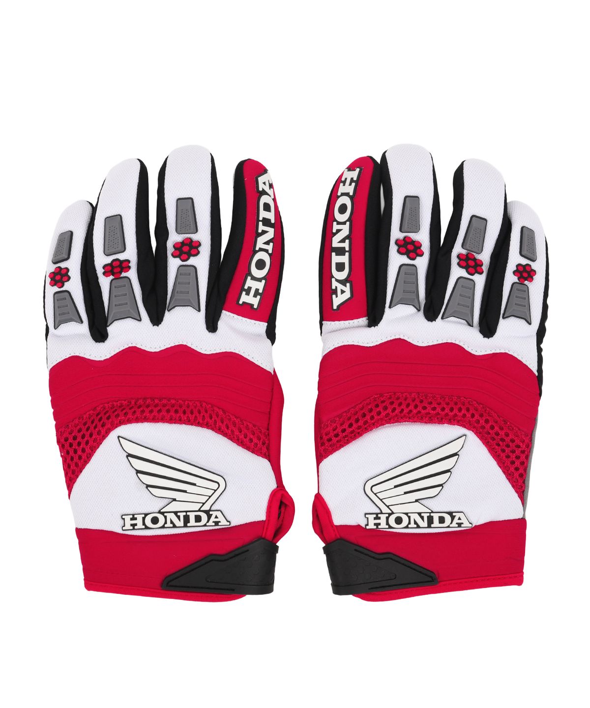 핍스 모터사이클(PHYPS MOTORCYCLE) Velcro Motorcycle Gloves Red