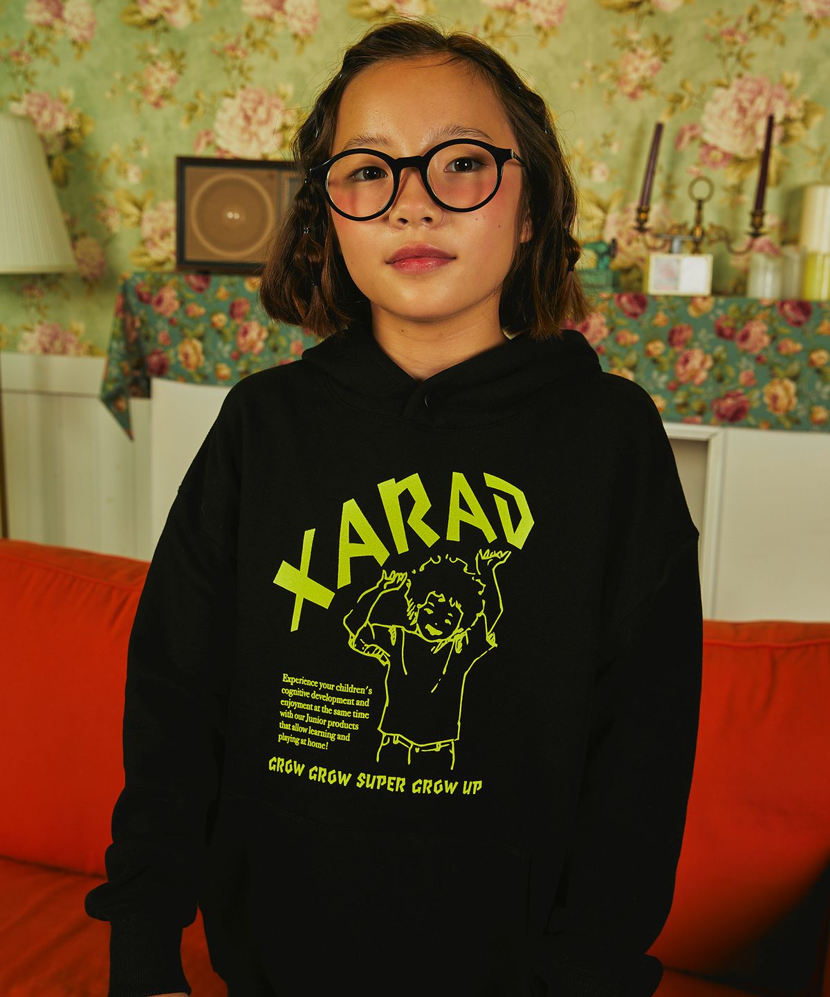 자라드(XARAD) 그로우 후디_블랙