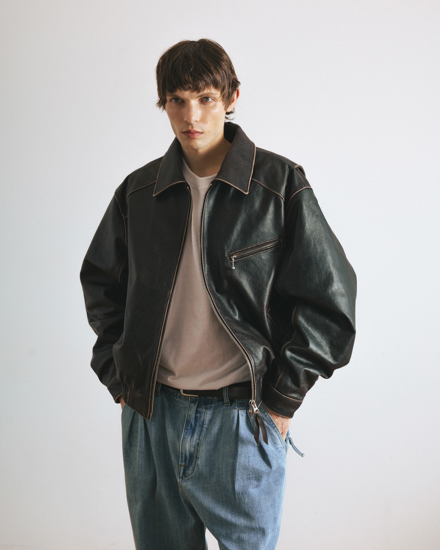 ジャケット・アウター SUPERSUB Leather Jumper musinsa ジャケット・アウター SUPERSUB Leather Jumper musinsa leather