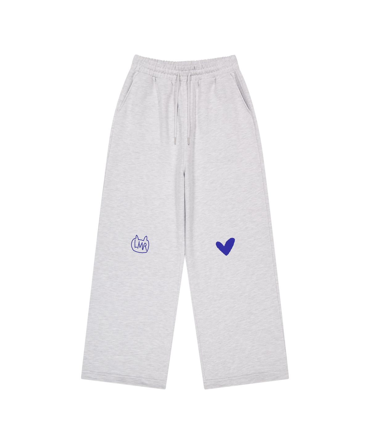 엘엠알(LMR) 심볼 로고 드로잉 스트링 스웻 팬츠 LIGHT GREY
