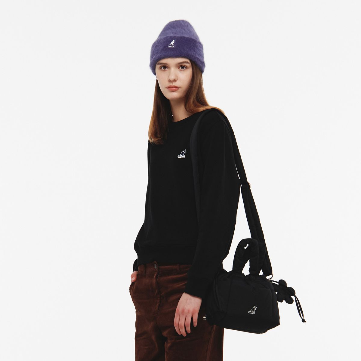 캉골(KANGOL) 푸퍼 스몰 토트백 4002 블랙
