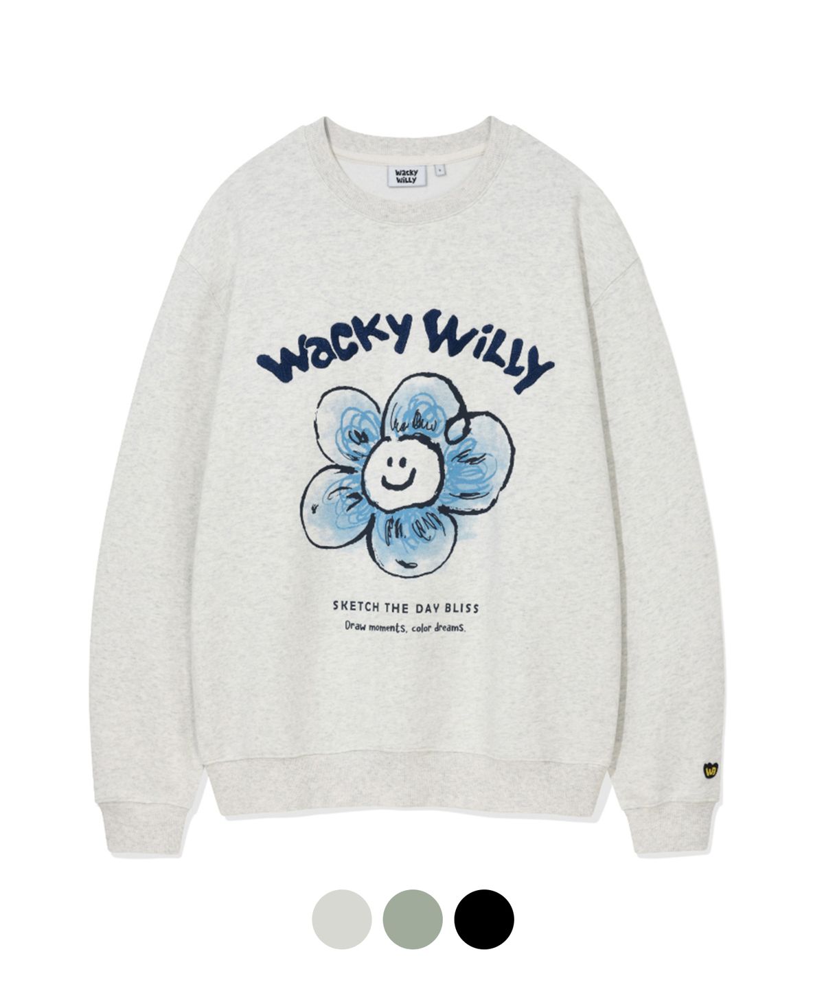 와키윌리(WACKY WILLY) 빅릴리 그래픽 맨투맨 (3 colors)