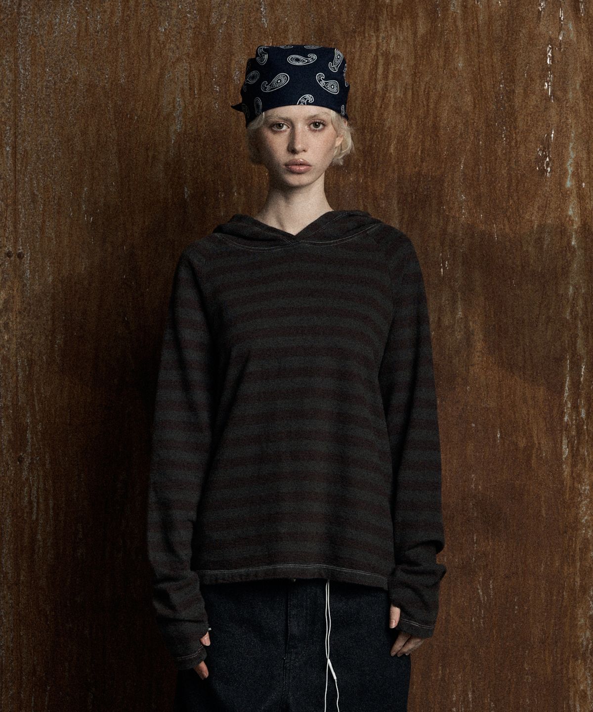 런던파퓸스 아카이브(LONDON PARFUMS ARCHIVE) STRIPE PIGMENT HOODIE RED