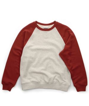 래글런 스웻셔츠_와인