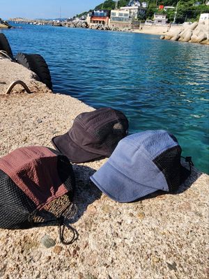 R12 러닝 메쉬 스트링 덕캡 3color