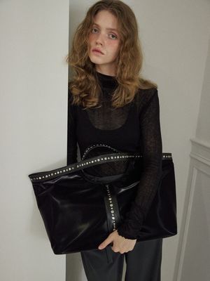 스터링 빅 토트 백 _ 블랙