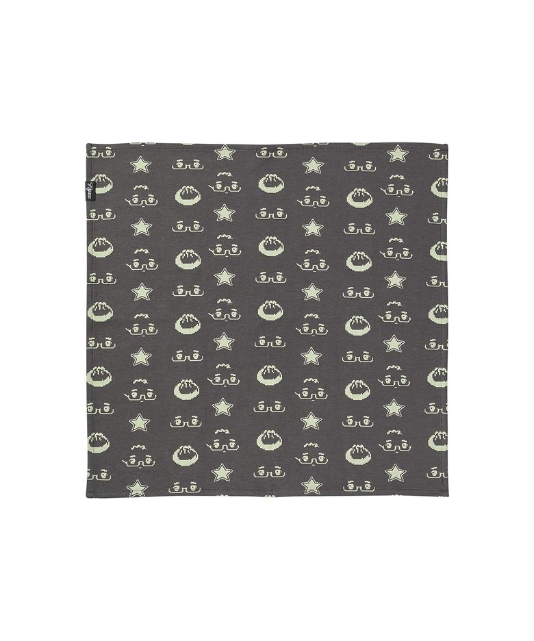 NYGD PATTERN SCARF CHARCOAL
