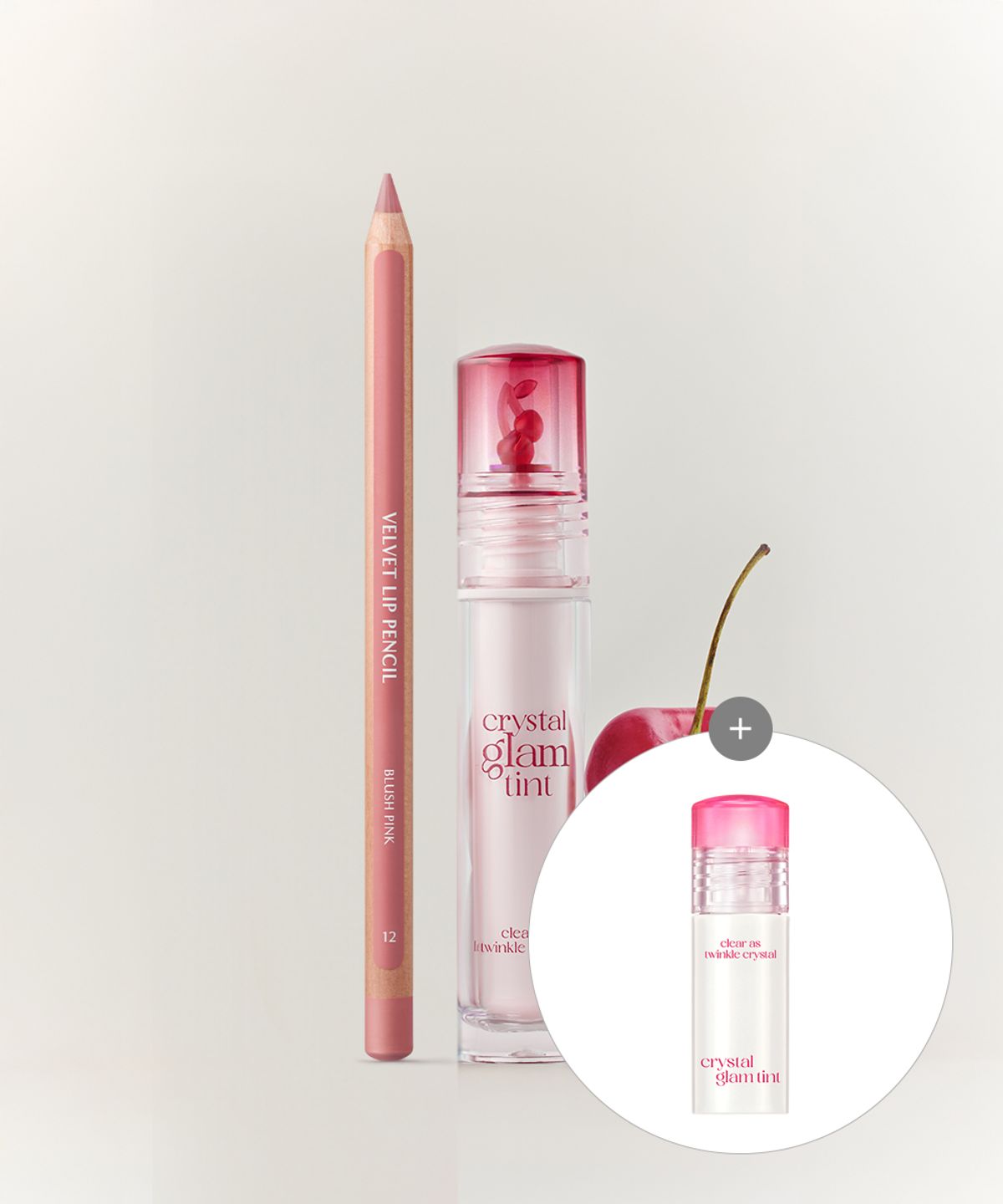 클리오(CLIO) [SET] 클리오 크리스탈 글램틴트 + 벨벳 립 펜슬 (본품+샤프너) [증정] 글램틴트미니