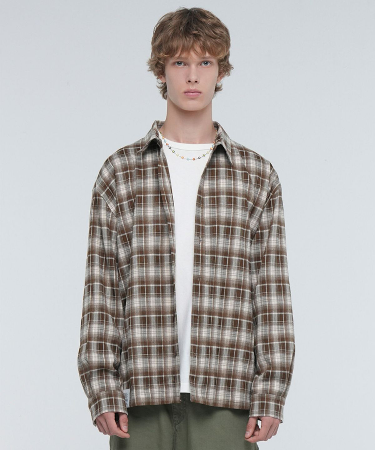 아웃도어 프로덕츠(OUTDOOR PRODUCTS) RETRO CHECK SHIRT (KHAKI)