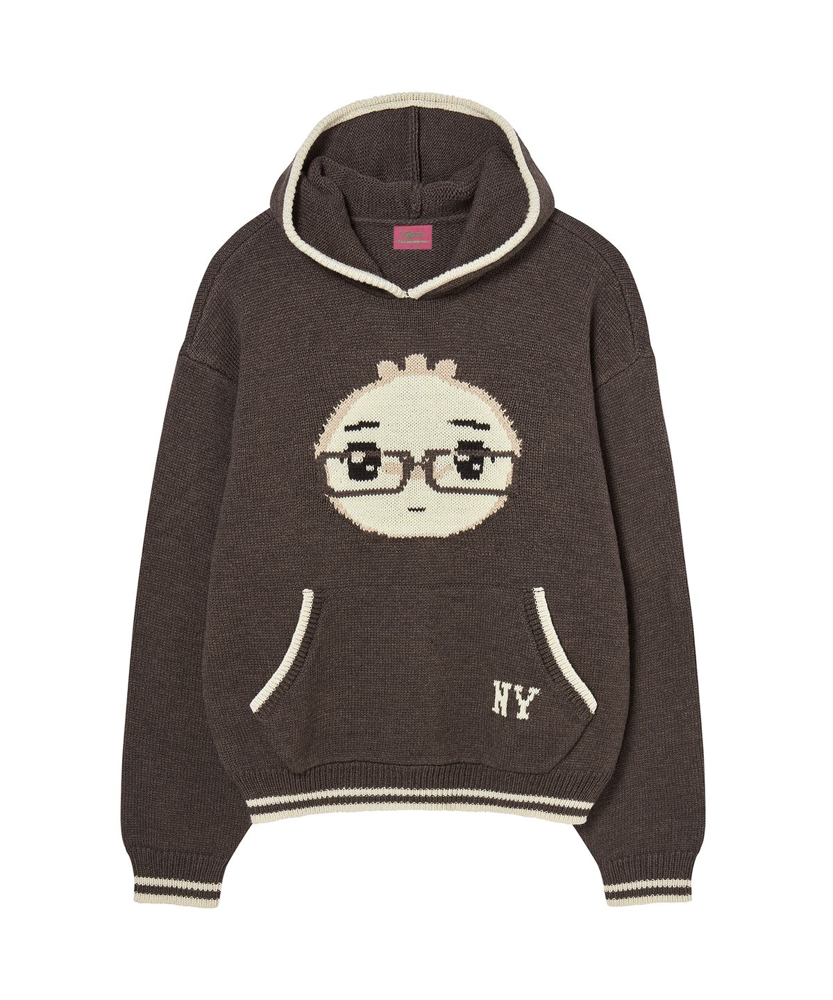 엔와이엑스엑스(NYXX) NYGD HOOD KNIT BROWN