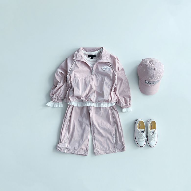 핑크브리즈 아노락+그루브 팬츠(핑크)SET