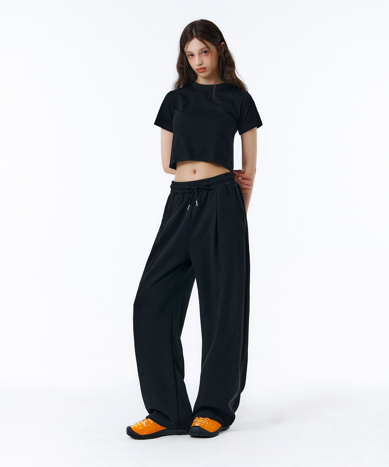 [YOUHEEXOTZ] STAR PATTERN LAYERED BANDING TRACK PANTS_GREY source detail 67