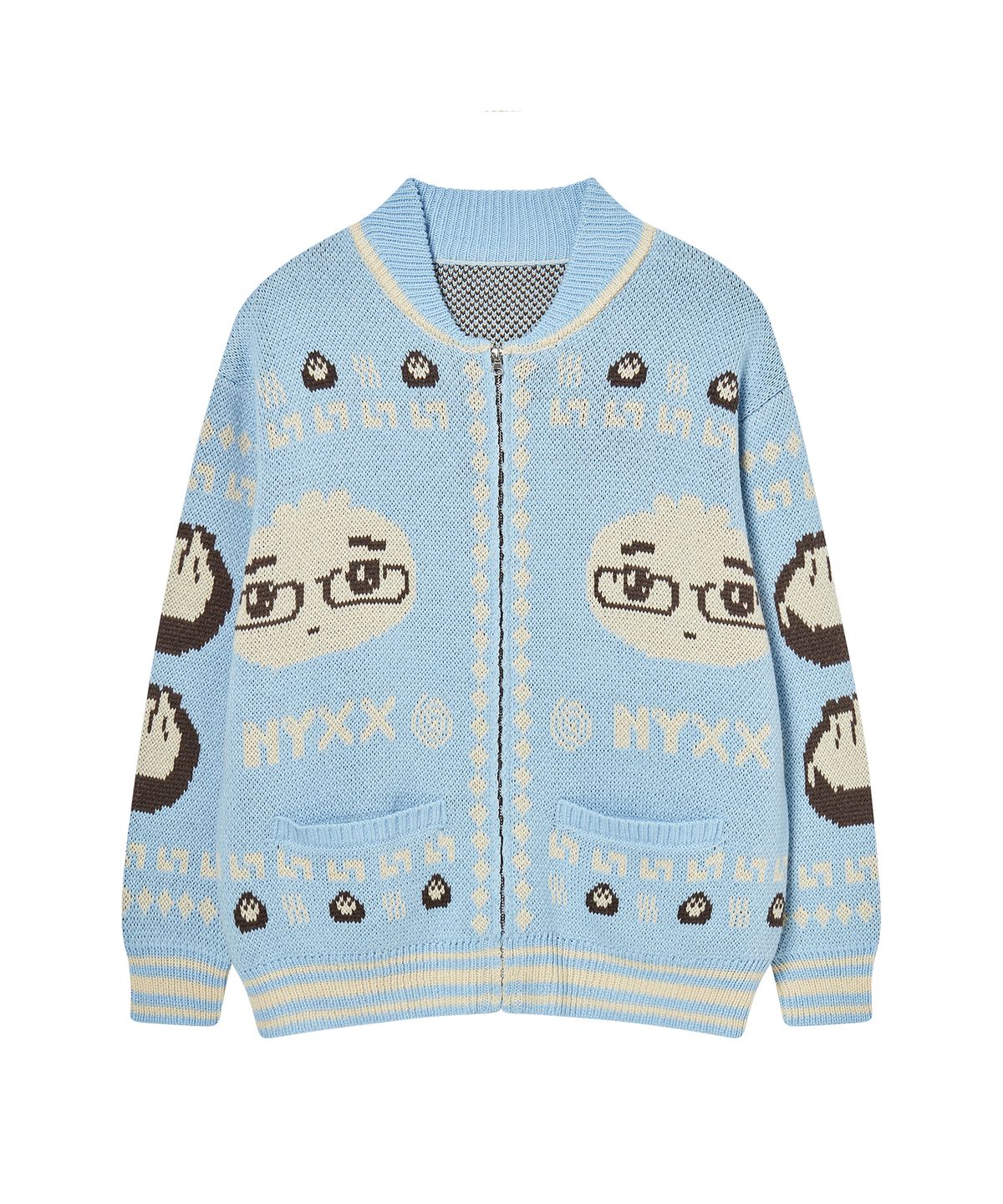 엔와이엑스엑스(NYXX) NYGD COWICHAN CARDIGAN LIGHT BLUE