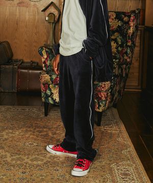 벨루어 팬츠_네이비