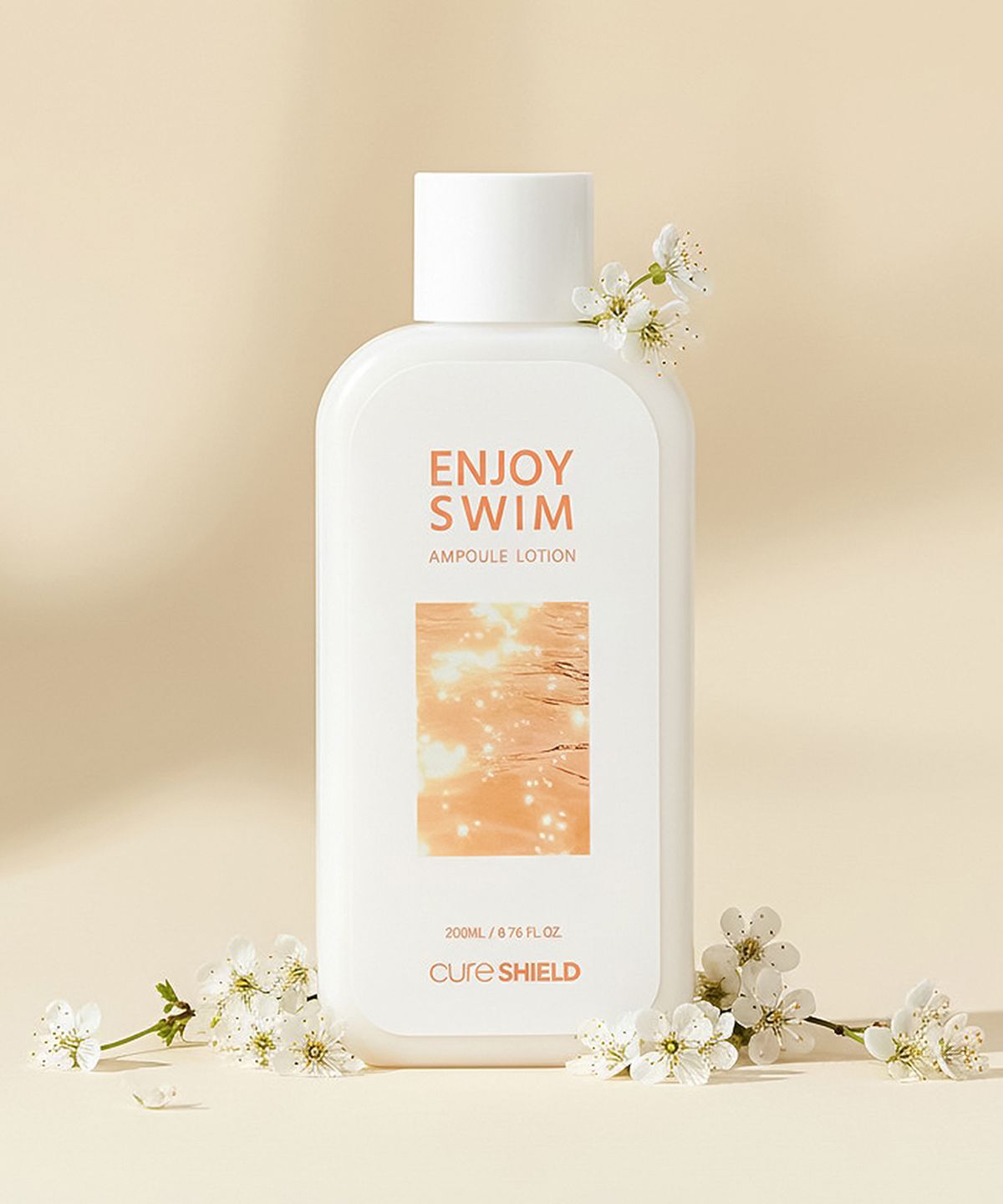 큐어실드(CURESHIELD) 인조이스윔 앰플 로션 수영 저자극 페이스 & 바디 200ml