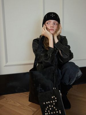 루미나 스터드 헤어밴드 _ 블랙