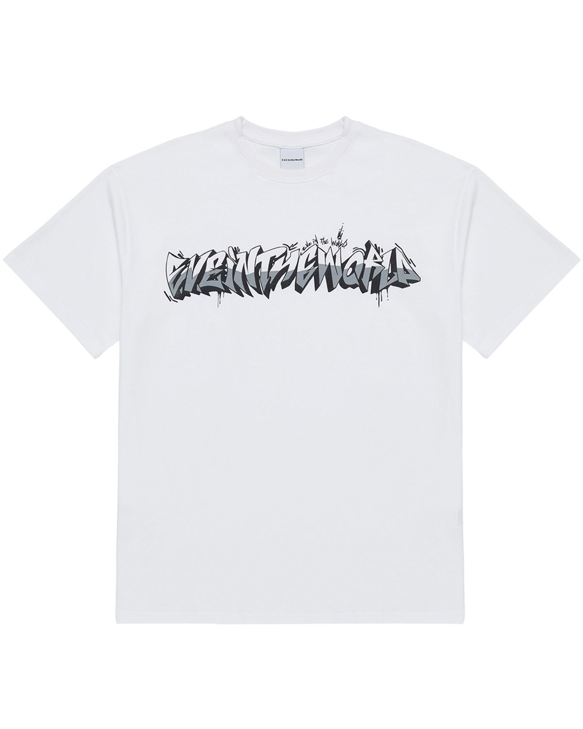 이브인더월드(EVEINTHEWORLD) DEFY-GRAFF T-SHIRT WHITE