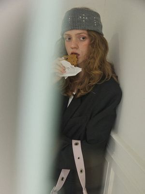 루미나 스터드 헤어밴드 _ 그레이