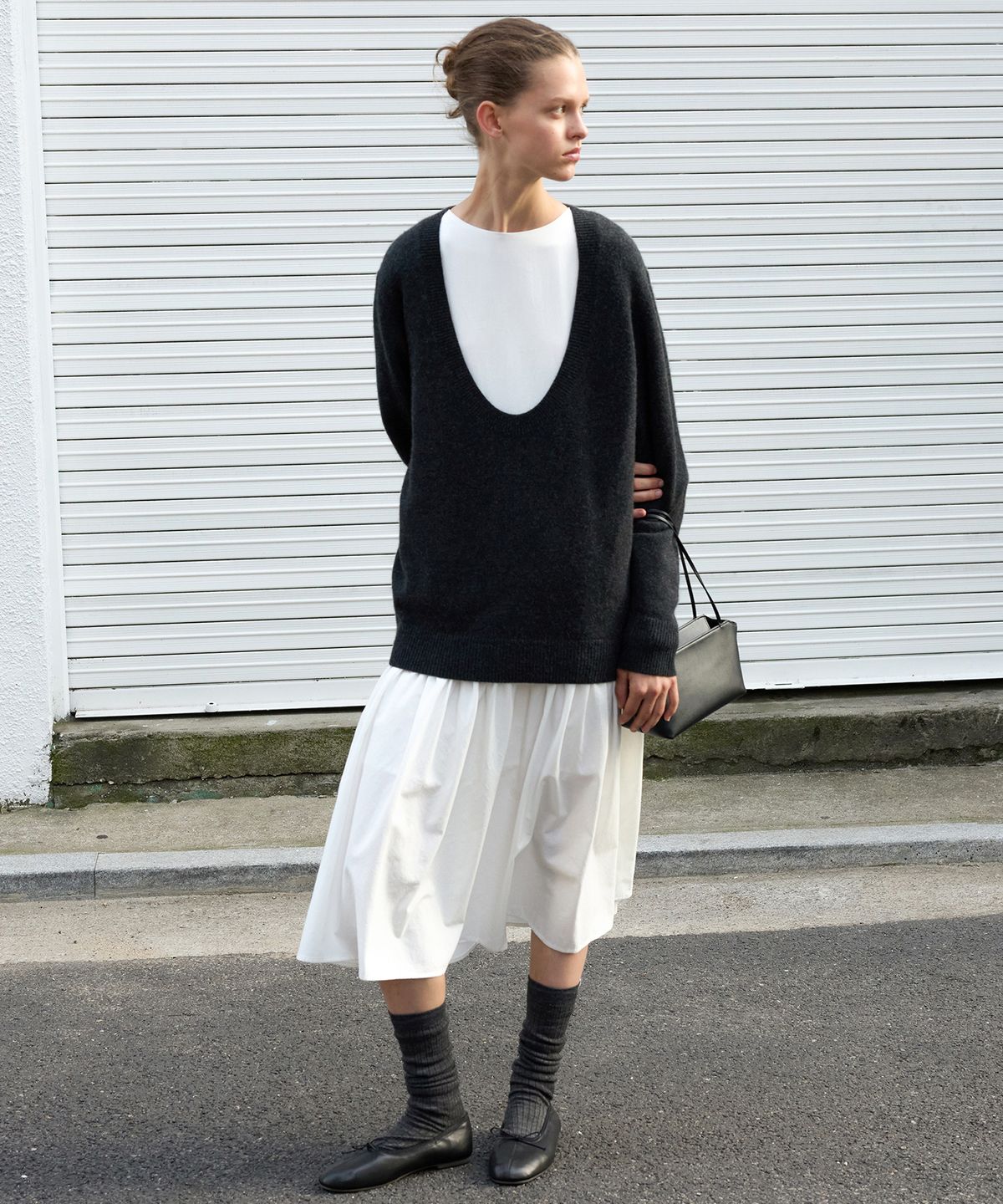르바(LEVAR) Flow Maxi Dress - Off White
