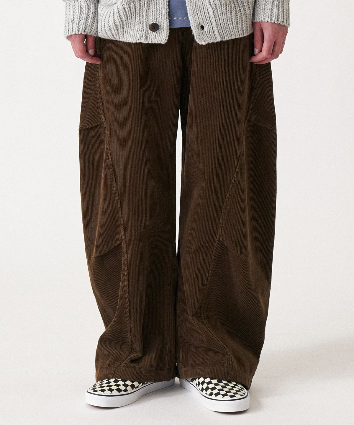 골든선샤인(GOLDEN SUNSHINE) Corduroy parachute pants_Brown