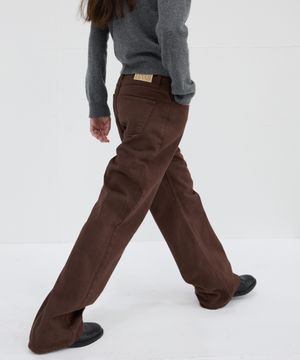 Relaxed Fit Denim - Cocoa Brown