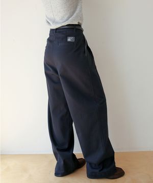 Relaxed Cotton Chino Pants - Navy