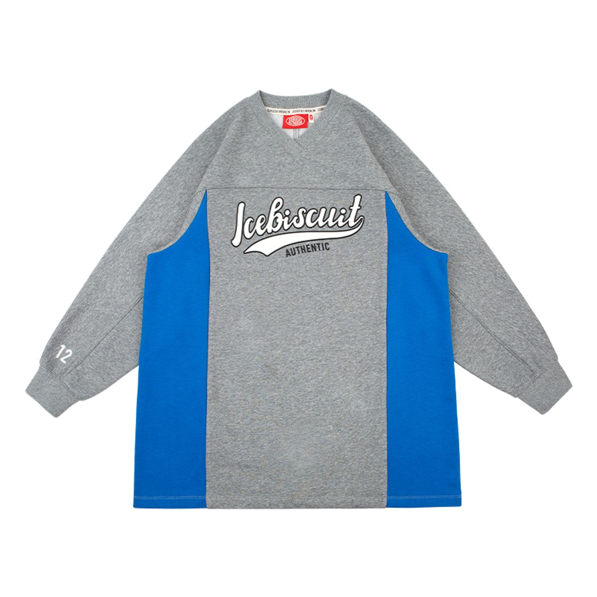 아이스비스킷(ICEBISCUIT) 컬러 블록 V넥 원피스_IB53OD611