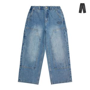 IB 엠보 데님 카펜터 팬츠_IB53DP514