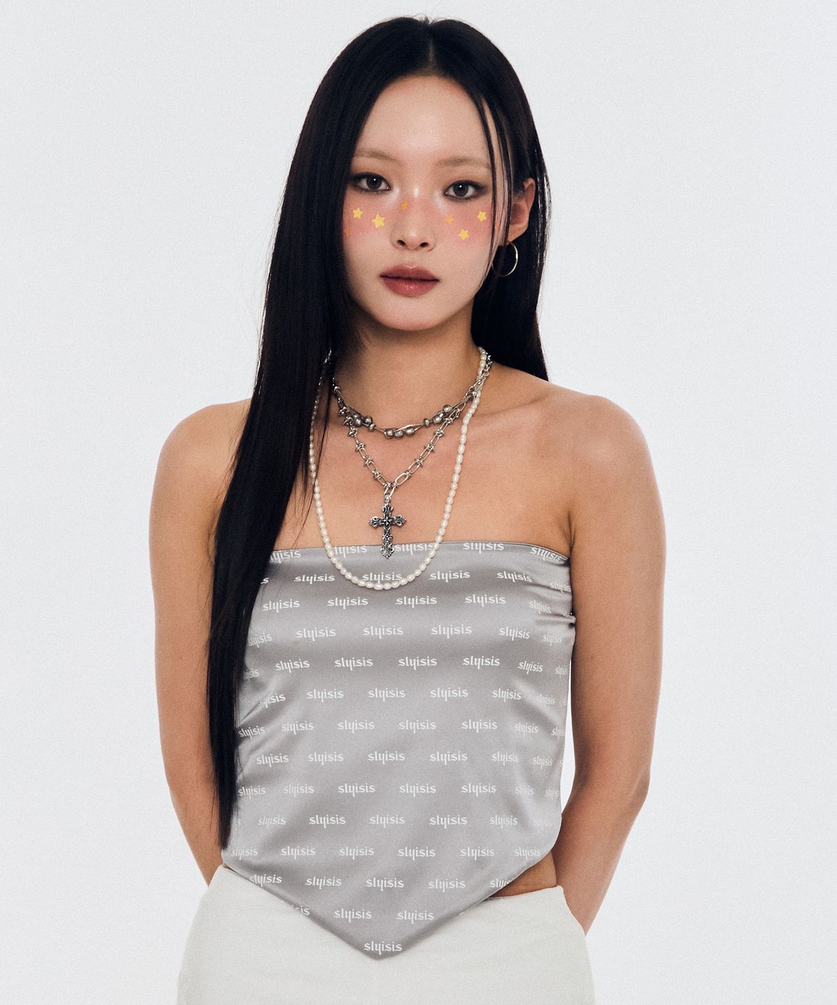 슬리시스(SLYISIS) Slyisis Signature Logo Scarf (Silver)
